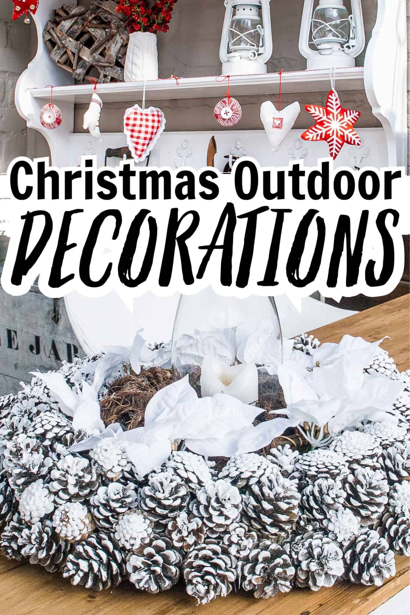 This Easy DIY Christmas Outdoor Table Centerpiece Transformed My Patio ...