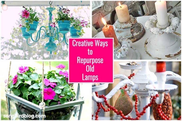 How to Repurpose Old Lamps into Cool Things (30+ ideas) - Songbird