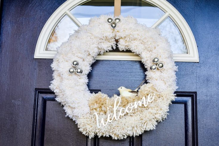 Image for DIY Neutral Pom Pom Holiday Wreath - Zucchini Sisters