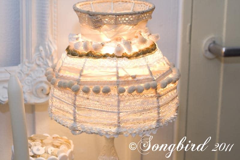romantic lampshade makeover