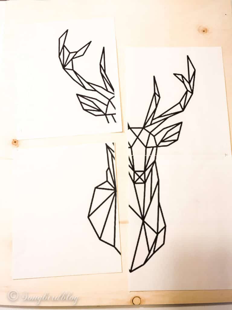 DIY Deer String Art - Songbird